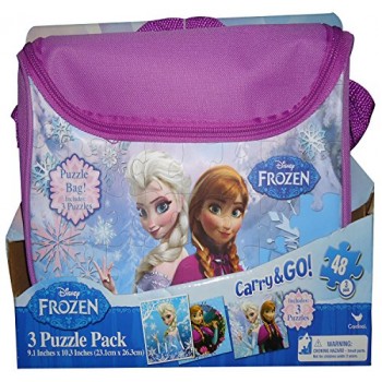 Frozen Carry and Go 3 Fashion Bag Puzzle (48-Piece) Styles Will Vary