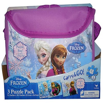Frozen Carry and Go 3 Fashion Bag Puzzle (48-Piece) Styles Will Vary