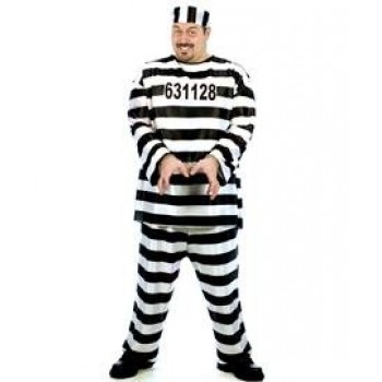 Convict Costume Xlarge