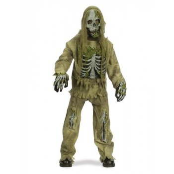 Scary Skeleton Zombie Kids Costume