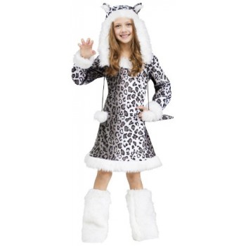 Snow Leopard Child Costume, Medium (8-10)