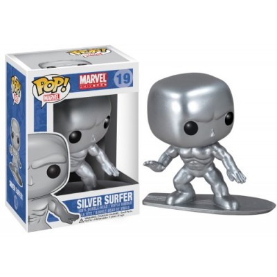 Funko POP Marvel Bobble Figure, Silver Surfer