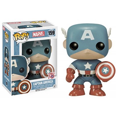 Funko POP Marvel: Captain America Sepia Tone 75th Anniversary Amazon Exclusive Action Figure