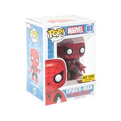 Funko Pop! Marvel Spider-Man #3 Hot Topic Exclusive Red/Black Vinyl Figure