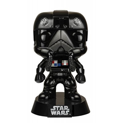 Funko POP Star Wars: Black Chrome Tie-Fighter Pilot NYCC Exclusive Action Figure