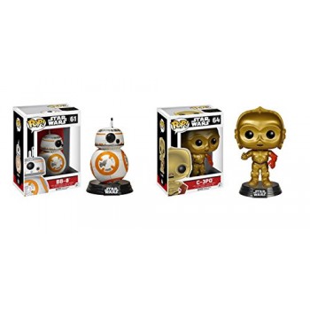 Funko POP Star Wars Episode 7: BB-8 and C-3PO 2 Piece BUNDLE