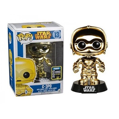 Funko Pop Vinyl Star Wars Metallic C3PO - 2015 Summer Convention Exclusive