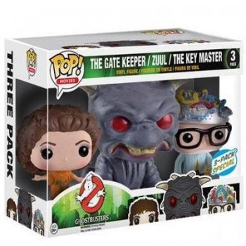 Pop! Movies, Ghostbusters (1984), The Gatekeeper, Zuul, and The Key Master Vinyl Figure Exclusive 3-Pack