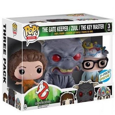 Pop! Movies, Ghostbusters (1984), The Gatekeeper, Zuul, and The Key Master Vinyl Figure Exclusive 3-Pack