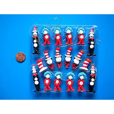 Dr. Seuss The Cat in the Hat Figurine Ornaments, Set of 18