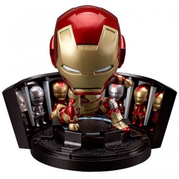 Nendoroid Iron Man 3 Iron Man Mark 42 Heroes Edition + Hall of Armor Sets (Non-scale ABS & PVC Painted Action Figure)
