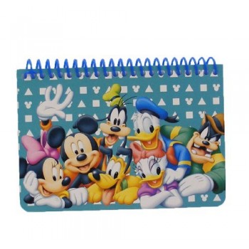 Disney Mickey Mouse and Friends Spiral Autograph Book - Teal