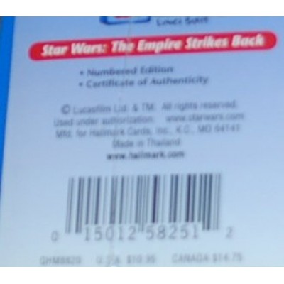 HALLMARK STAR WARS THE EMPIRE STRIKES BACK MINI LUNCHBOX LIMITED EDITION WITH CERTIFICATE OF AUTHENTICITY QHM8820
