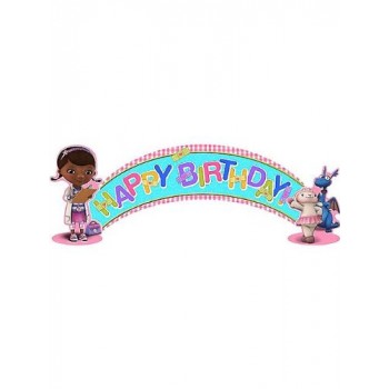 Doc McStuffins Happy Birthday Banner 3-piece 5 Feet Long