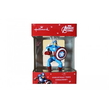 Hallmark Marvel Avengers Assemble Captain America Christmas Tree Ornament