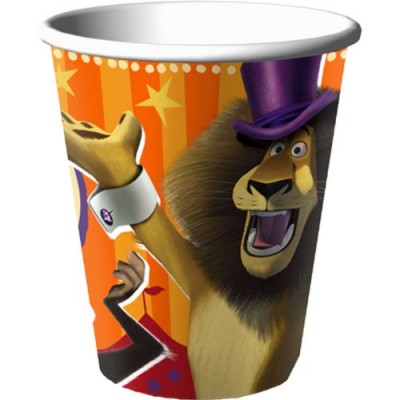 Madagascar 3 - 9 oz. Paper Cups (8) Party Accessory