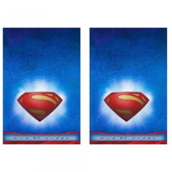 Man of Steel Superman Plastic Tablecovers - 2 Pieces by Hallmark
