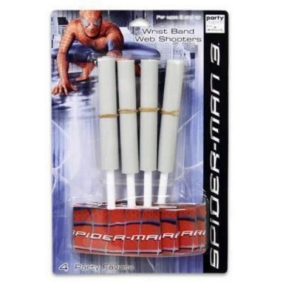 Spiderman 3 Wrist Band Web Shooter 4 Count