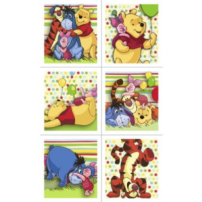 Winnie The Pooh Stickers - 4 Sheets