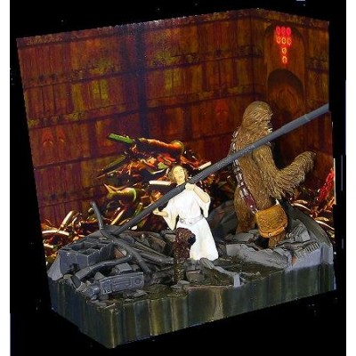 Leia and Chewbacca Death Star Trash Compactor A New Hope Star Wars Diorama #2