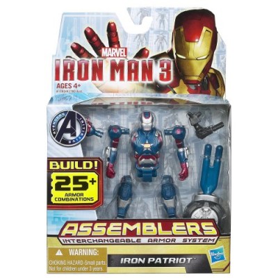 Marvel Iron Man 3 Avengers Initiative Assemblers Interchangeable Armor System Iron Patriot Figure