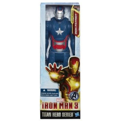 Marvel Iron Man 3 Titan Hero Series Avengers Initiative Movie Series Iron Patriot Action Figure, 12-Inch