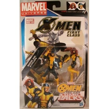 Marvel Universe, Exclusive X-Men First Class Action Figure Comic Pack, Marvel Girl & Cyclops, 3.75 Inches
