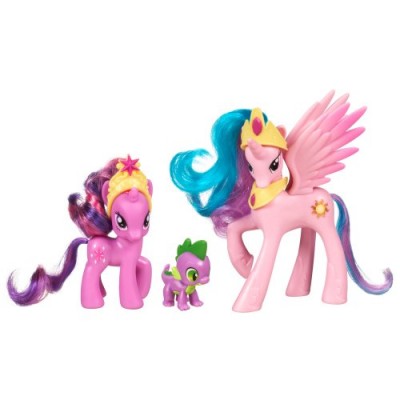 My Little Pony Friendship is Magic 3 Pack Royal Castle Friends With Twilight Sparkle, Spike The Dragon, and Princess Celestia