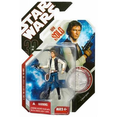 Star Wars 30th Anniversary 3.75" HAN SOLO Basic figure with Coin #11