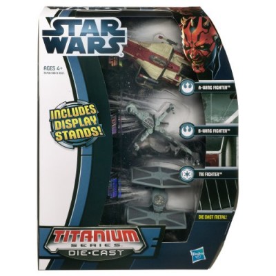 Star Wars Die Cast Titanium Vehicle - Episode VI A-WING/B-WING/TIE FIGHTER