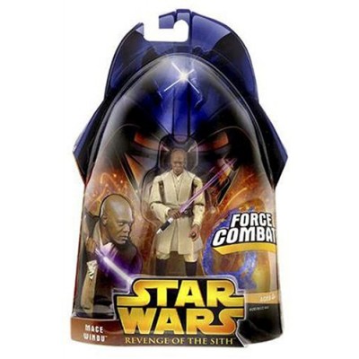 Star Wars Episode III 3 Revenge of the Sith MACE WINDU Force Combat Action Figure #10