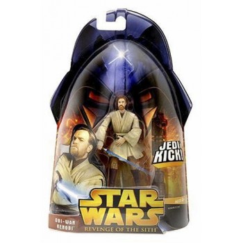 Star Wars Episode III 3 Revenge of the Sith OBI WAN KENOBI Jedi Kick Figure #27