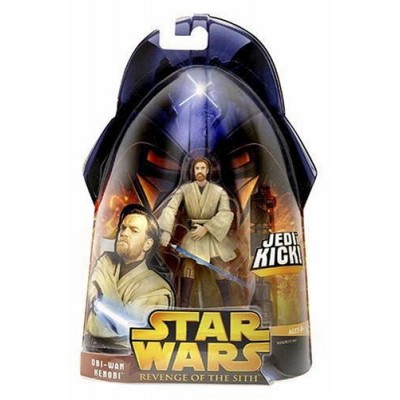 Star Wars Episode III 3 Revenge of the Sith OBI WAN KENOBI Jedi Kick Figure #27