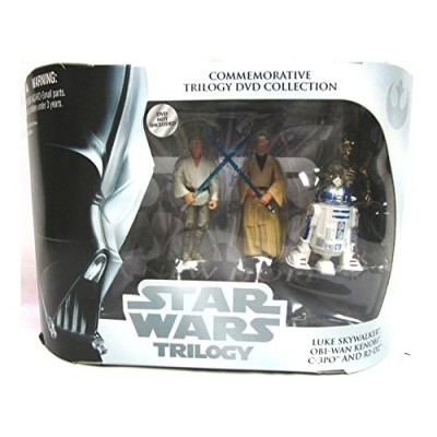 Wal-mart Exclusive Commemorative Star Wars Trilogy 4-pack Luke, Ben, C-3PO & R2
