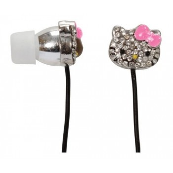 Hello Kitty Bling Earbuds - Silver (HKBL1000)
