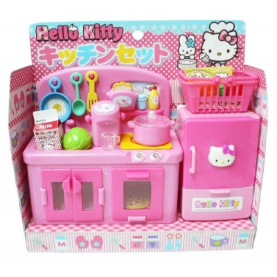 Hello Kitty Kitchen Play Set Miniature Toy Preschool Girl Role Play