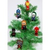 Comic Book Holiday Super Hero Christmas Ornament Set - Unique Shatterproof Plastic Design