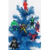 Super Hero 7 Piece Christmas Ornament Set with Flash, Hulk, Green Lantern, Batman, Superman, Spiderman, and Wolverine - Unique Shatterproof Plastic...