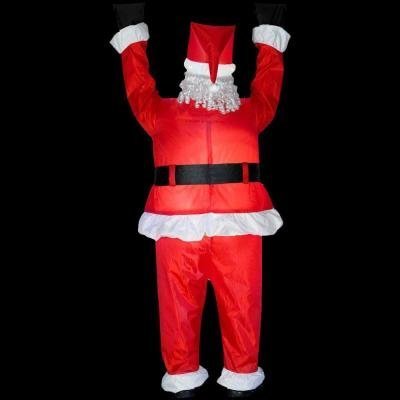 Home Accents Holiday 6.5 ft. Inflatable Airblown Santa Hanging from Roof
