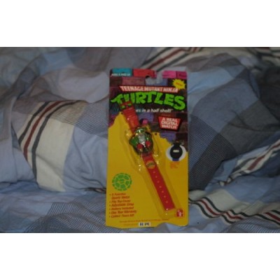 Raphael Teenage Mutant Ninja Turtles Watch: Tmnt Flip Top 1993 Quartz Watch.