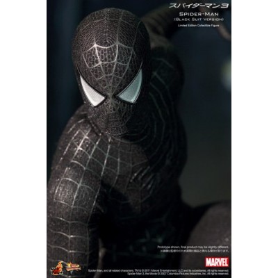 Hot Toys Spider-Man 3 Spider-Man Black Suit Version 1/6 Scale 12" Action Figure