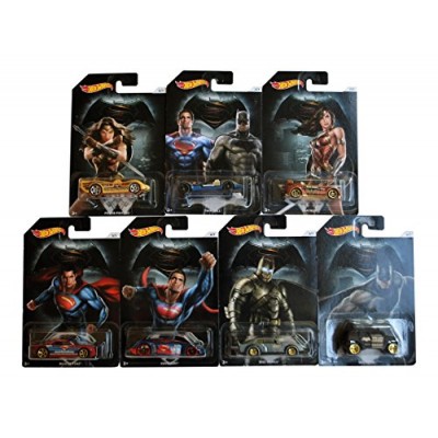 2016 Hot Wheels Batman Vs. Superman Cars Set Of 7 Wonder Woman