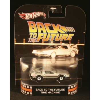 Hot Wheels Retro Back to the Future 1:55 Die Cast Car DeLorean Time Machine