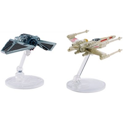 Hot Wheels Star Wars Rogue One Starship Raven Red 5 Deluxe vs. X-Wing Vehicle (2 Pack)