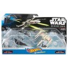Hot Wheels Star Wars Rogue One Starship Raven Red 5 Deluxe vs. X-Wing Vehicle (2 Pack)