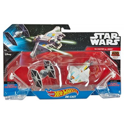Hot Wheels Star Wars Starships Rebels Ghost vs. TIE Fighter 2-Pack
