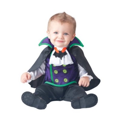 InCharacter Baby Boy's Count Cutie Vampire Costume, Black/Purple, Small