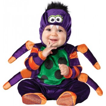 InCharacter Costumes Baby's Itsy Bitsy Spider Costume, Purple/Green/Orange/Black, Small