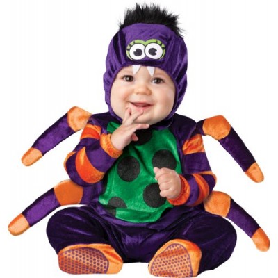 InCharacter Costumes Baby's Itsy Bitsy Spider Costume, Purple/Green/Orange/Black, Small