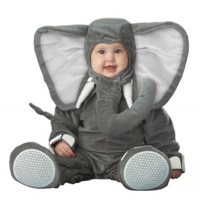 InCharacter Costumes Baby's Lil' Elephant Costume, Grey, Medium/12-18 Months